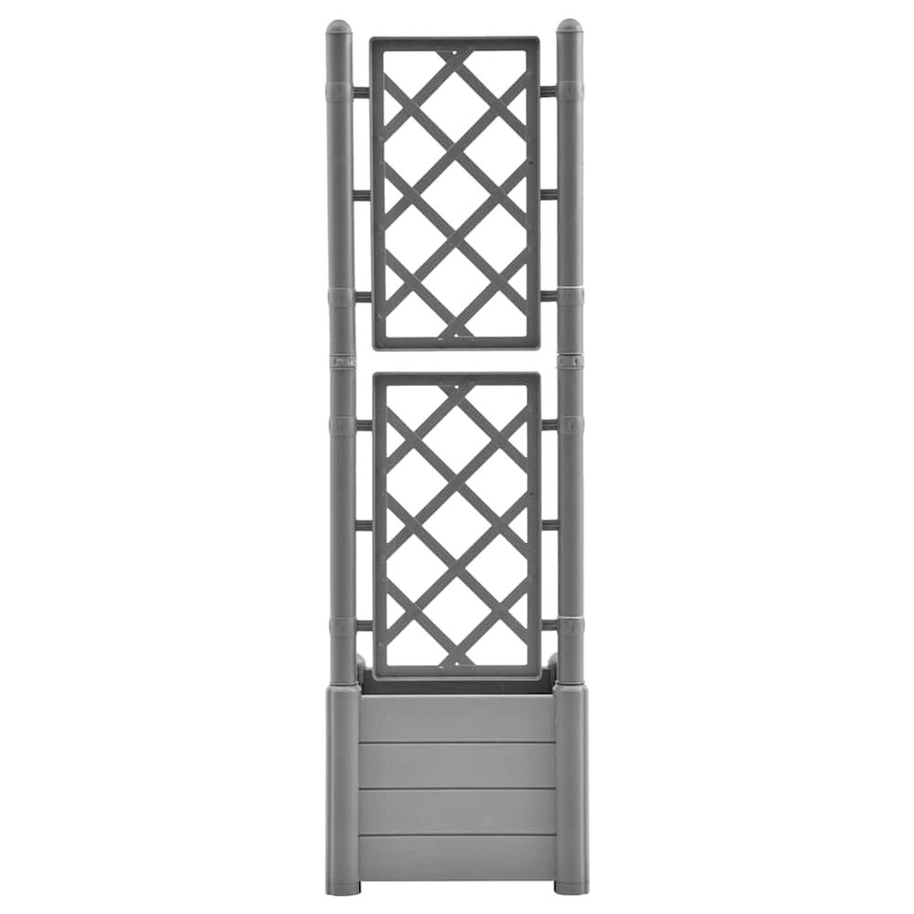 Garden Planter Stone Gray Polypropylene Large Garden Planter. Picture 5