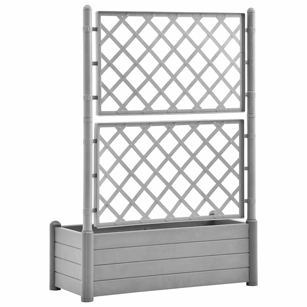 Garden Planter Stone Grey Polypropylene Medium. Picture 7