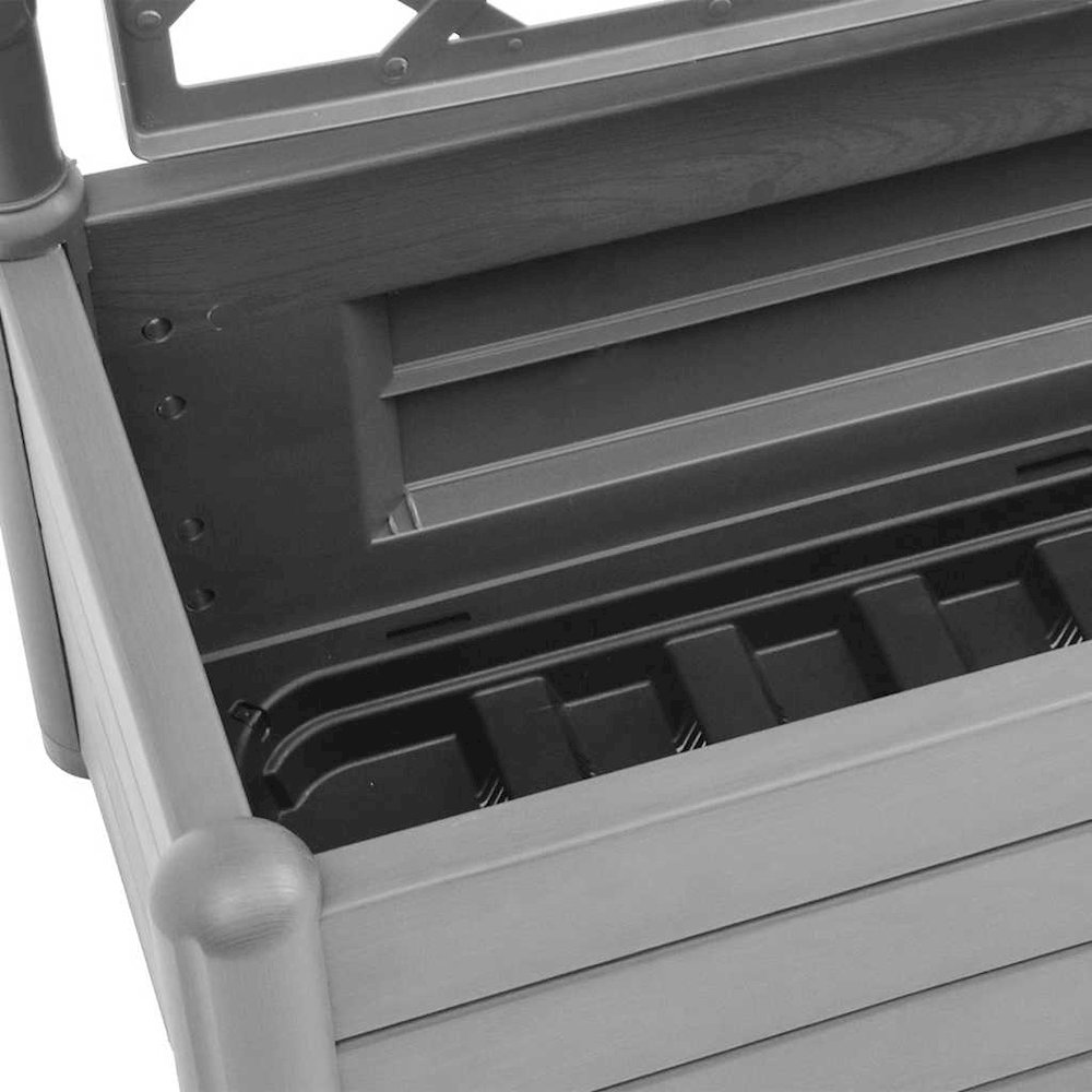 Garden Planter Stone Grey Polypropylene Medium. Picture 8
