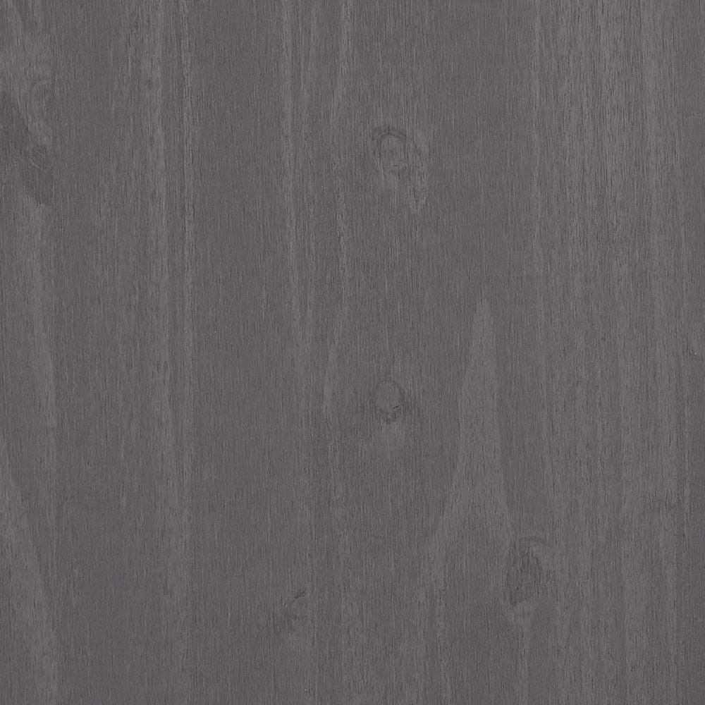 Bedside Cabinet Light Grey Solid Pinewood Medium Bedside Cabinet. Picture 7