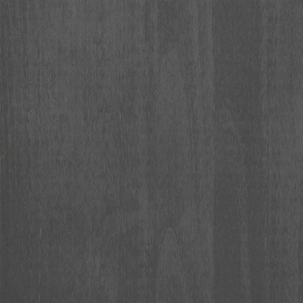 Bedside Cabinet Set of 2 Dark Grey Solid pine wood, MDF Medium. Picture 8