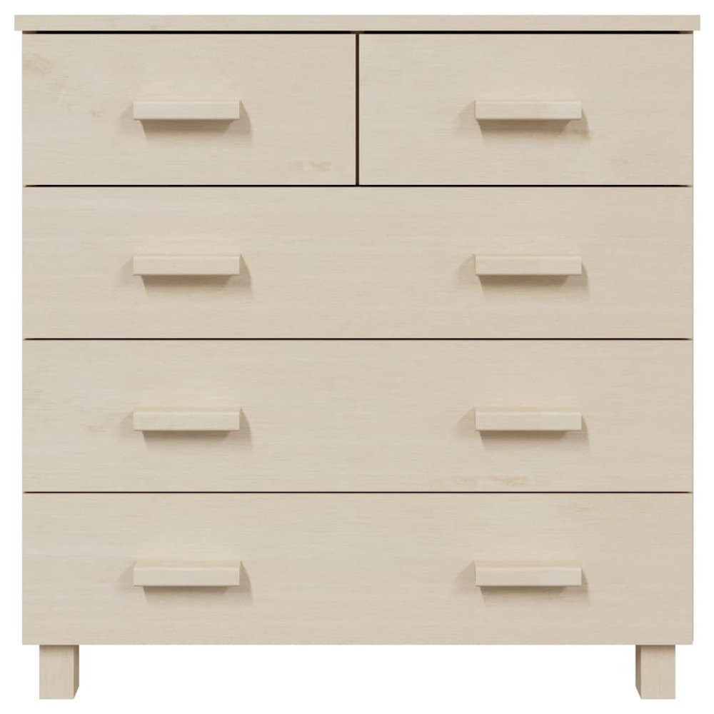 Sideboard Honey Brown Solid Pine Wood and MDF Medium Sideboard. Picture 3