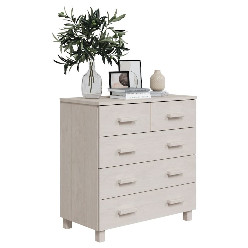 Sideboard White Solid pinewood, MDF Medium Buffet Sideboard. Picture 6