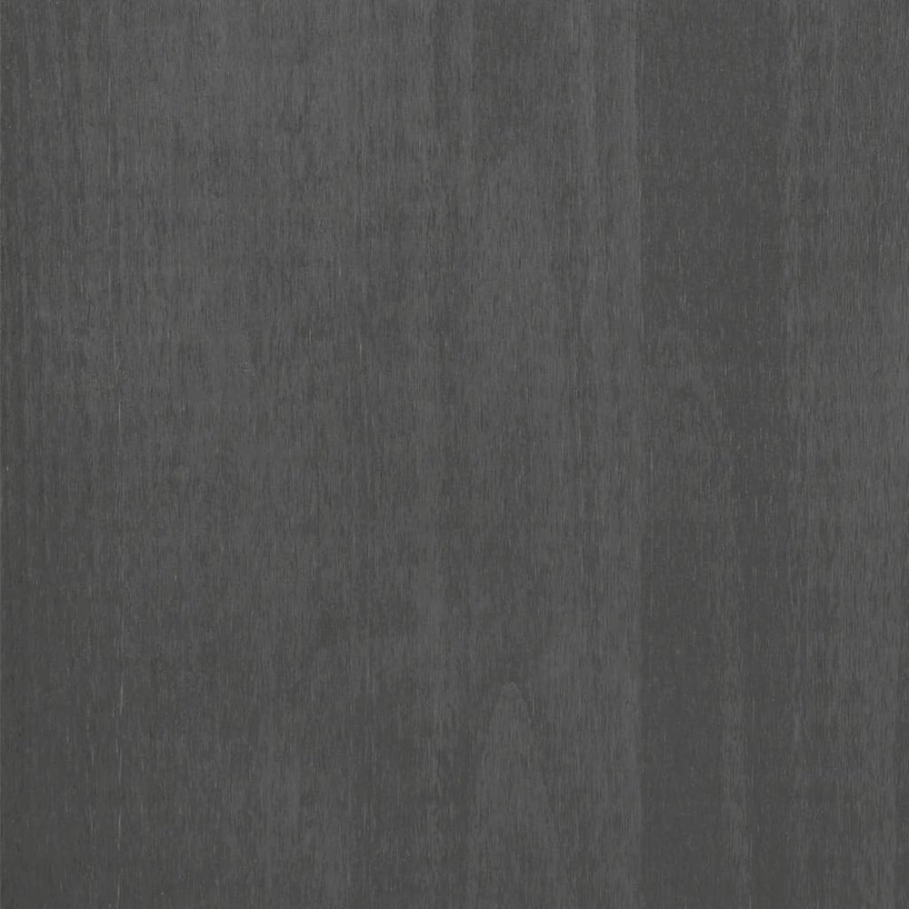 Sideboard Dark Grey Solid Pine Wood Medium Sideboard. Picture 8