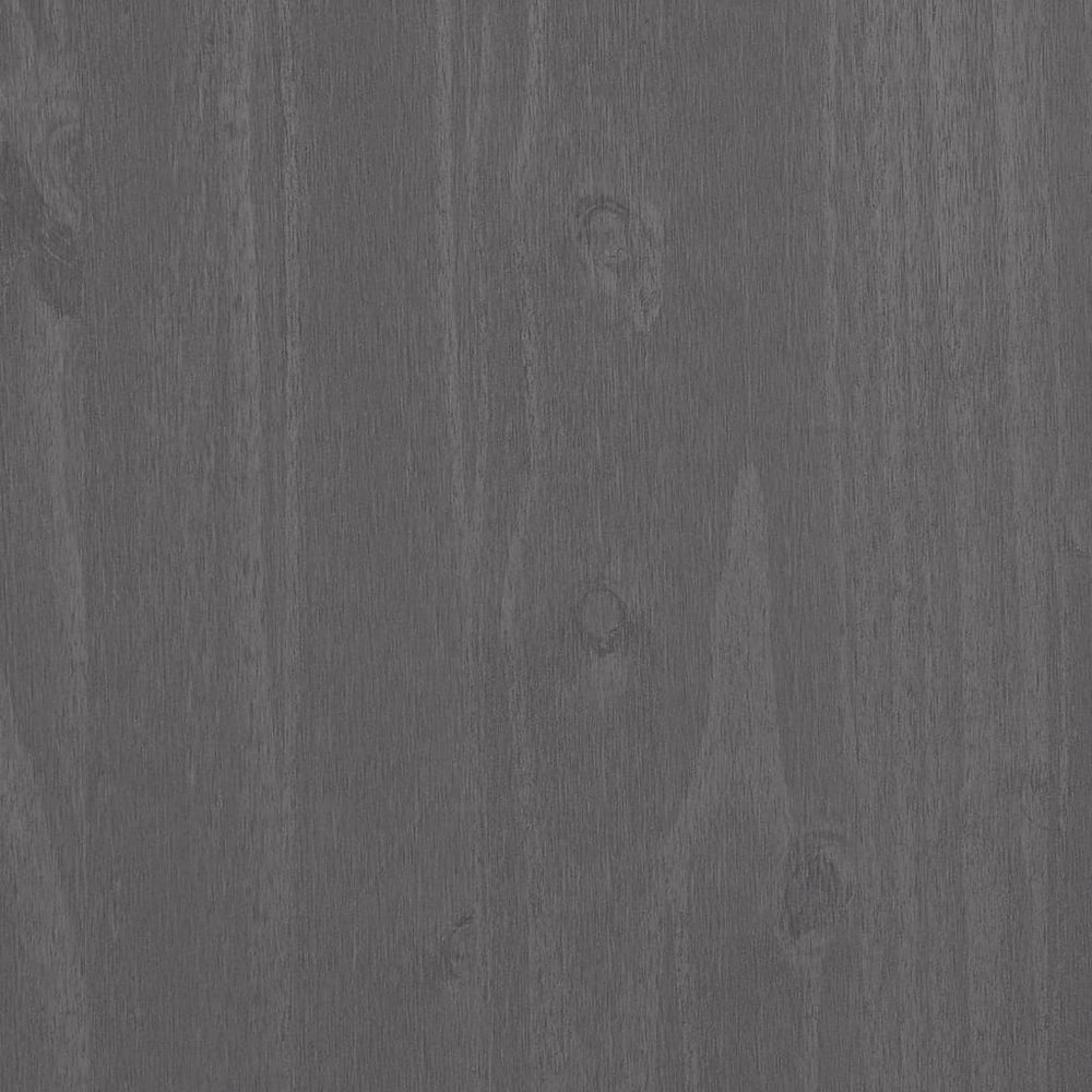 Sideboard Light Gray Solid Pine Wood, MDF Medium Sideboard. Picture 8