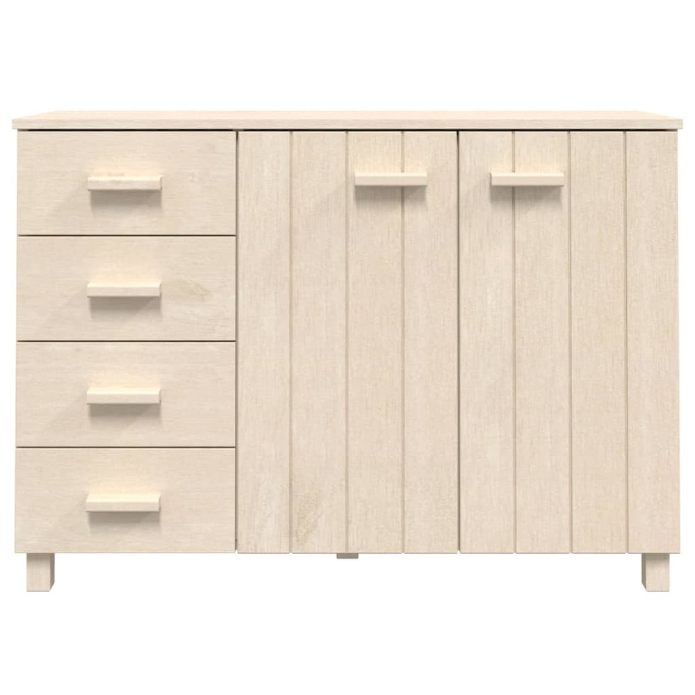 Sideboard Honey Brown Solid Pine Wood Medium Sideboard. Picture 4