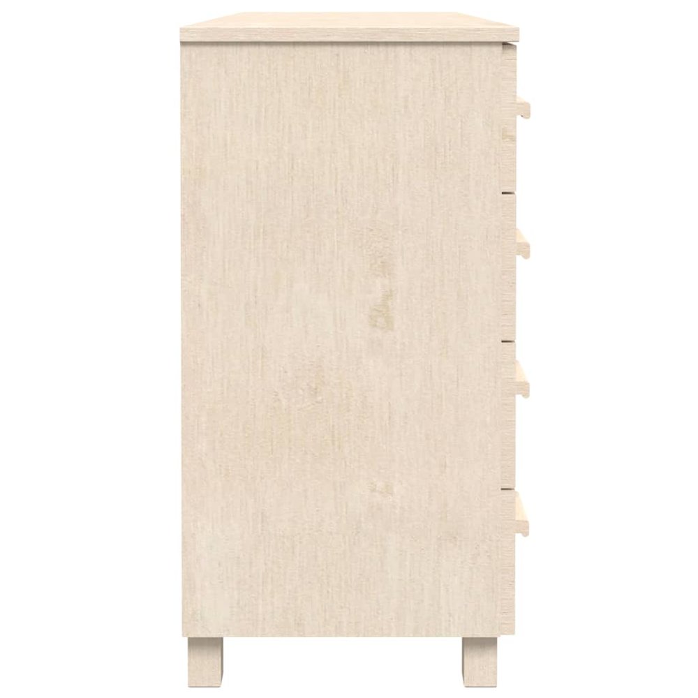 Sideboard Honey Brown Solid Pine Wood Medium Sideboard. Picture 5