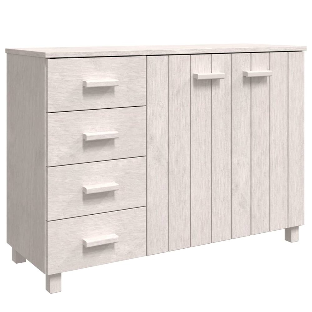 Sideboard White Solid pinewood, MDF Medium Sideboard. Picture 2