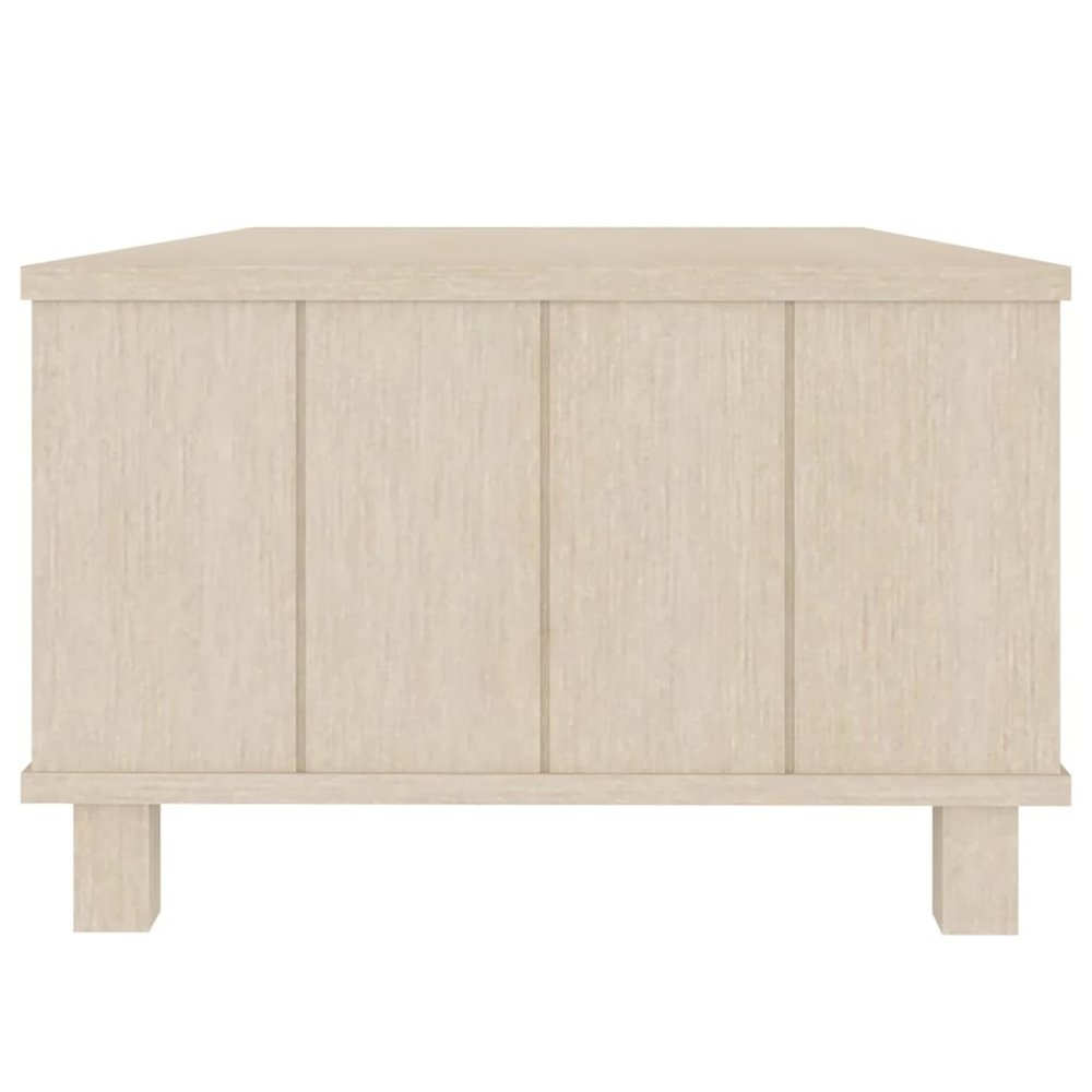 Coffee Table Honey brown Solid pinewood, MDF 39.4 x 21.7 x 13.8 in. Picture 6