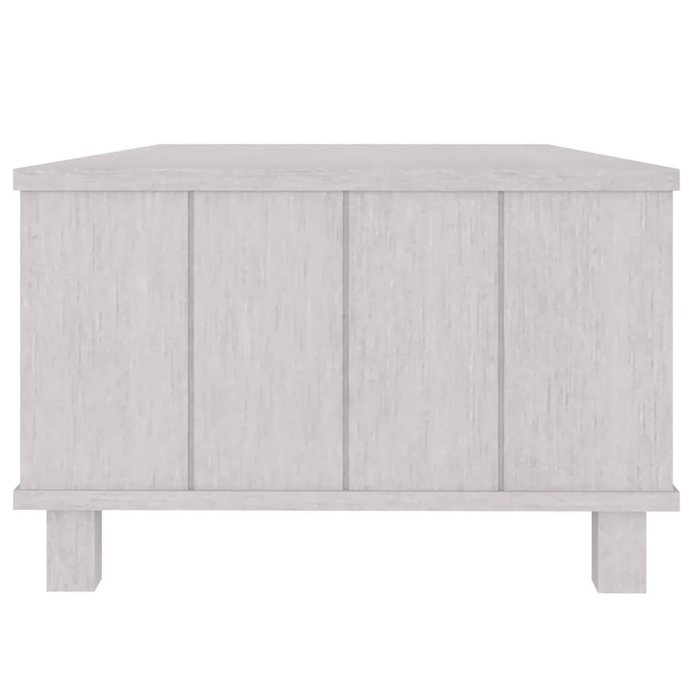 Coffee Table White Solid Pine Wood, MDF Medium Coffee Table. Picture 6