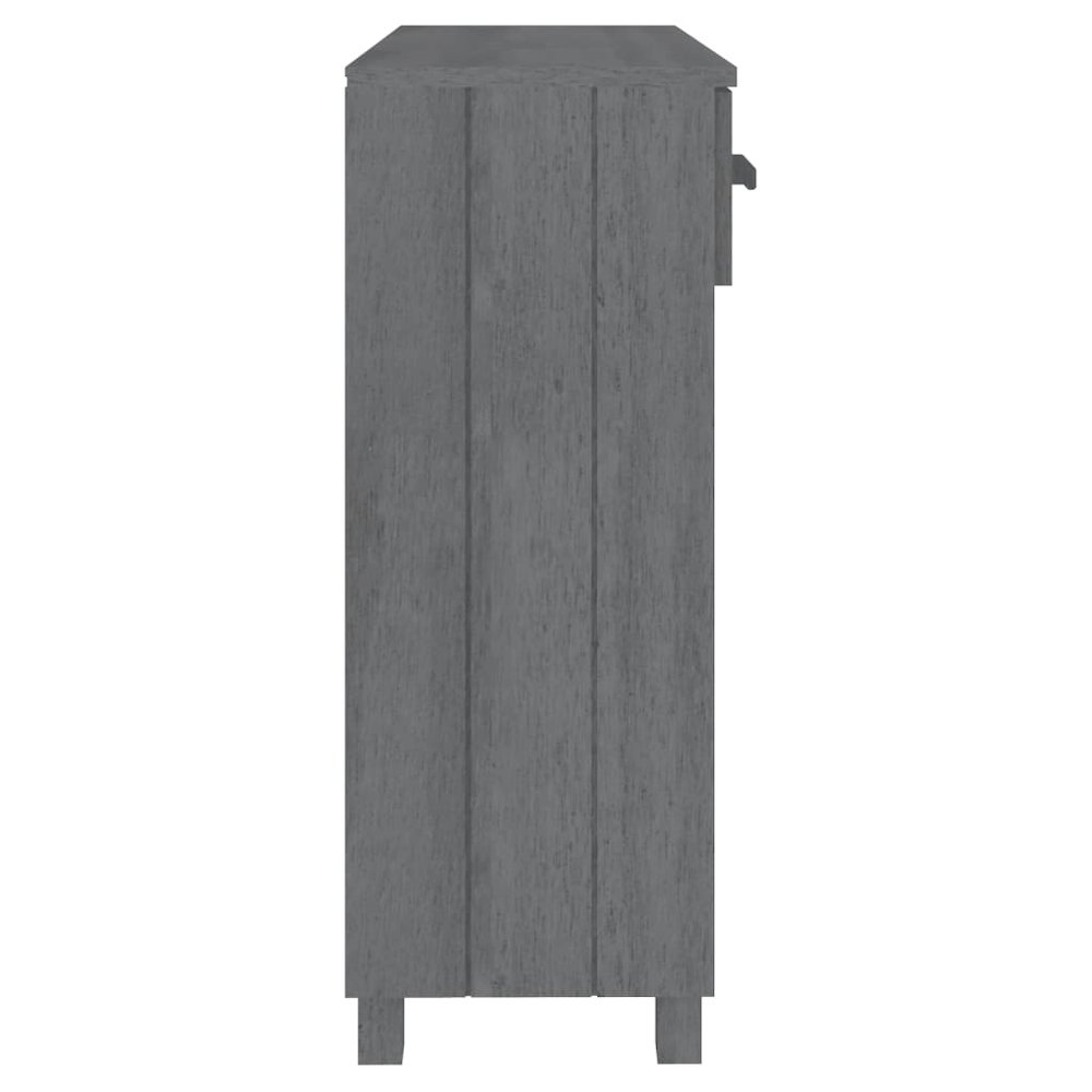 Console Table Dark Grey Solid Pinewood, MDF Standard. Picture 6