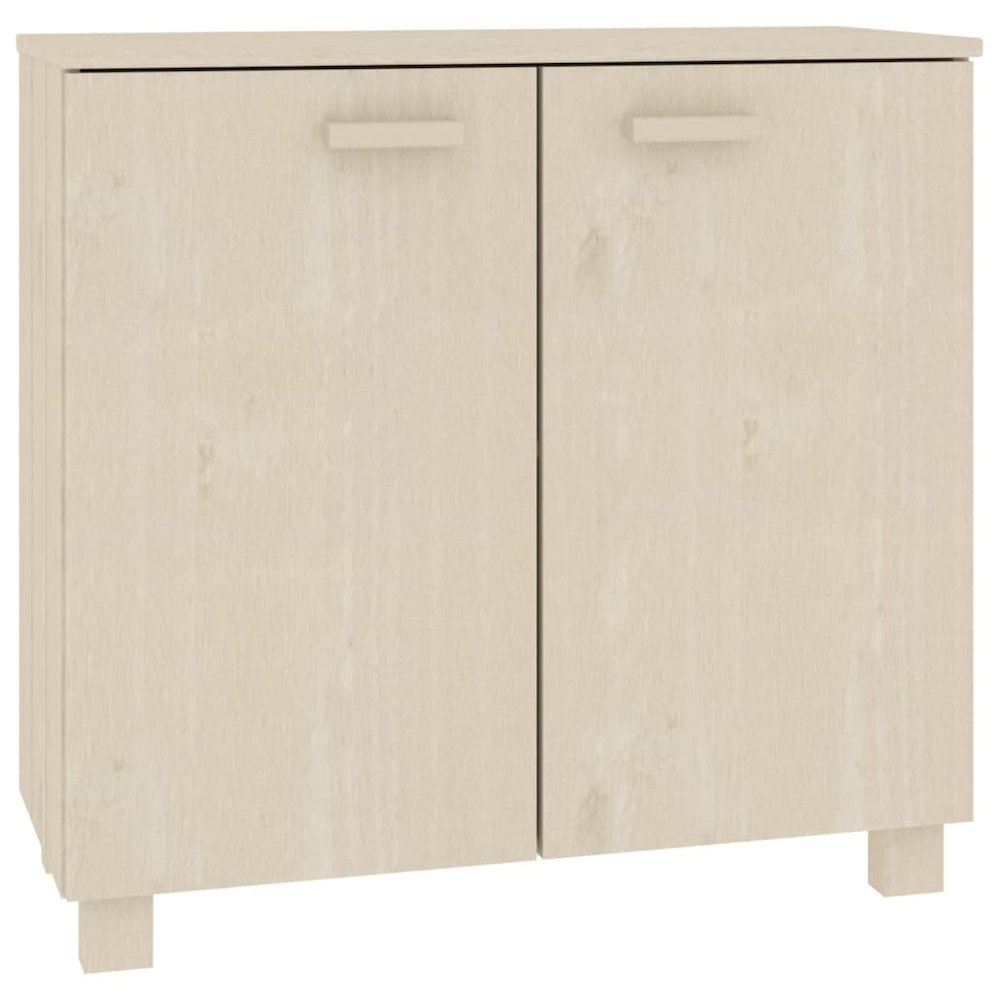 Sideboard Honey Brown Solid Pine Wood, MDF Medium Sideboard. Picture 2