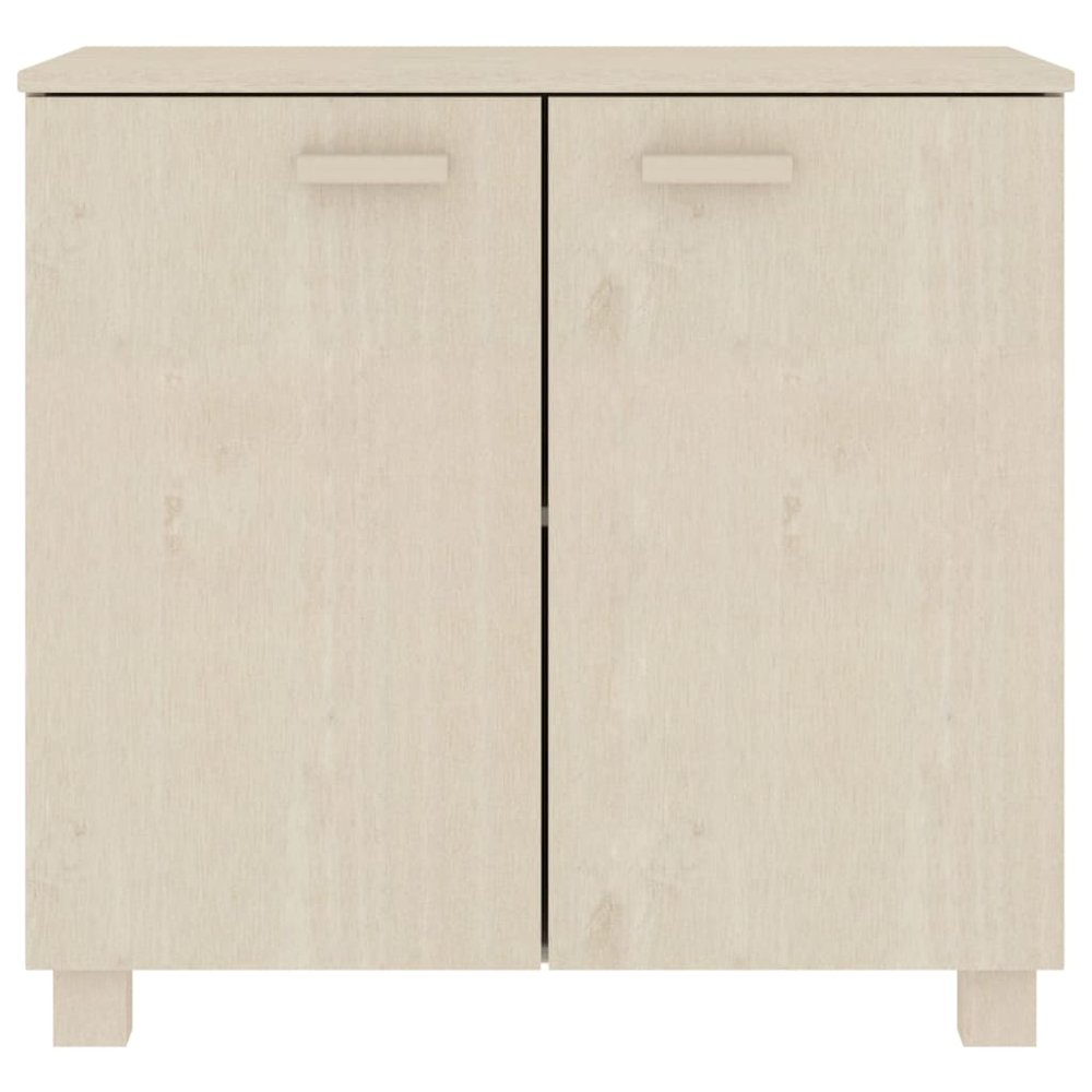 Sideboard Honey Brown Solid Pine Wood, MDF Medium Sideboard. Picture 3