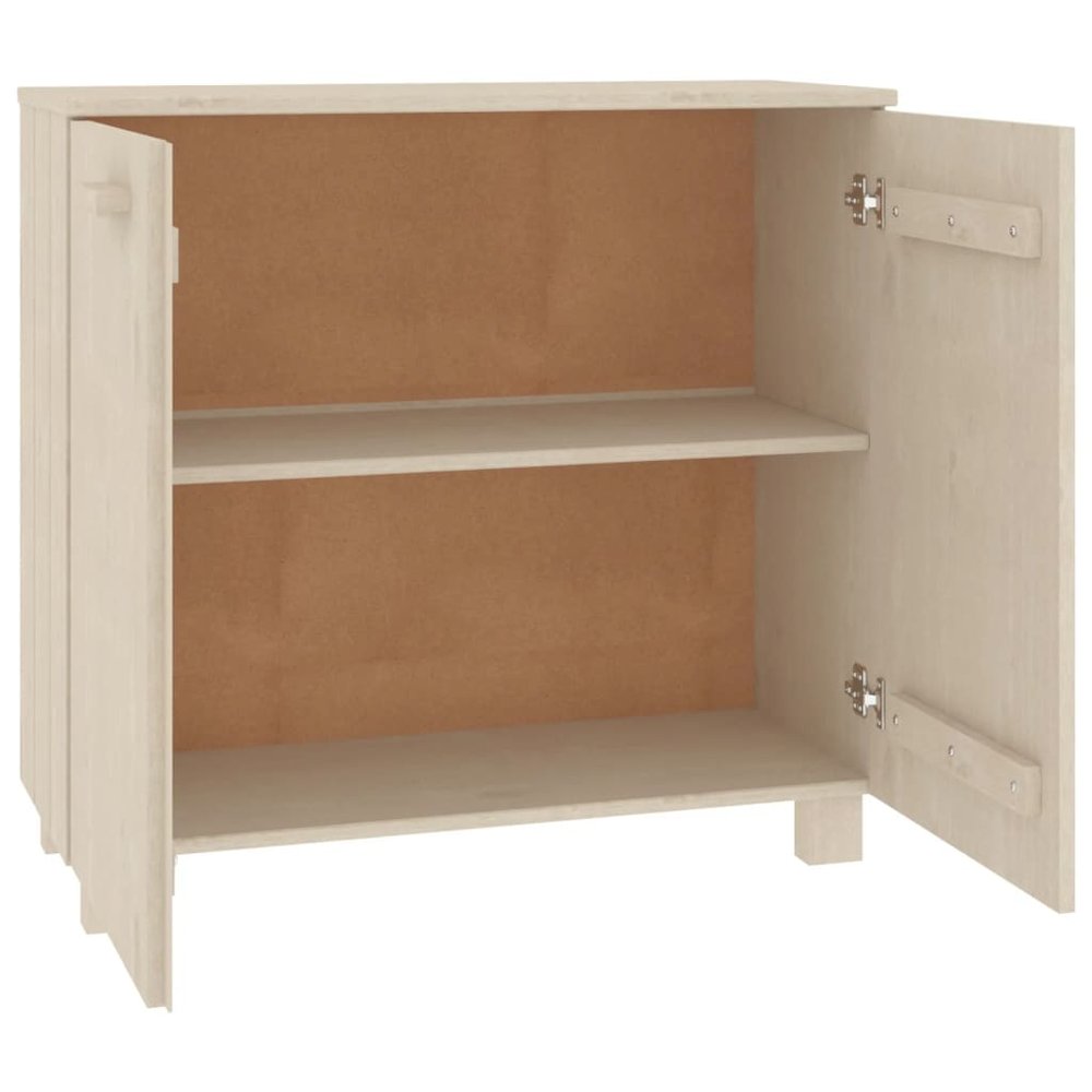 Sideboard Honey Brown Solid Pine Wood, MDF Medium Sideboard. Picture 4