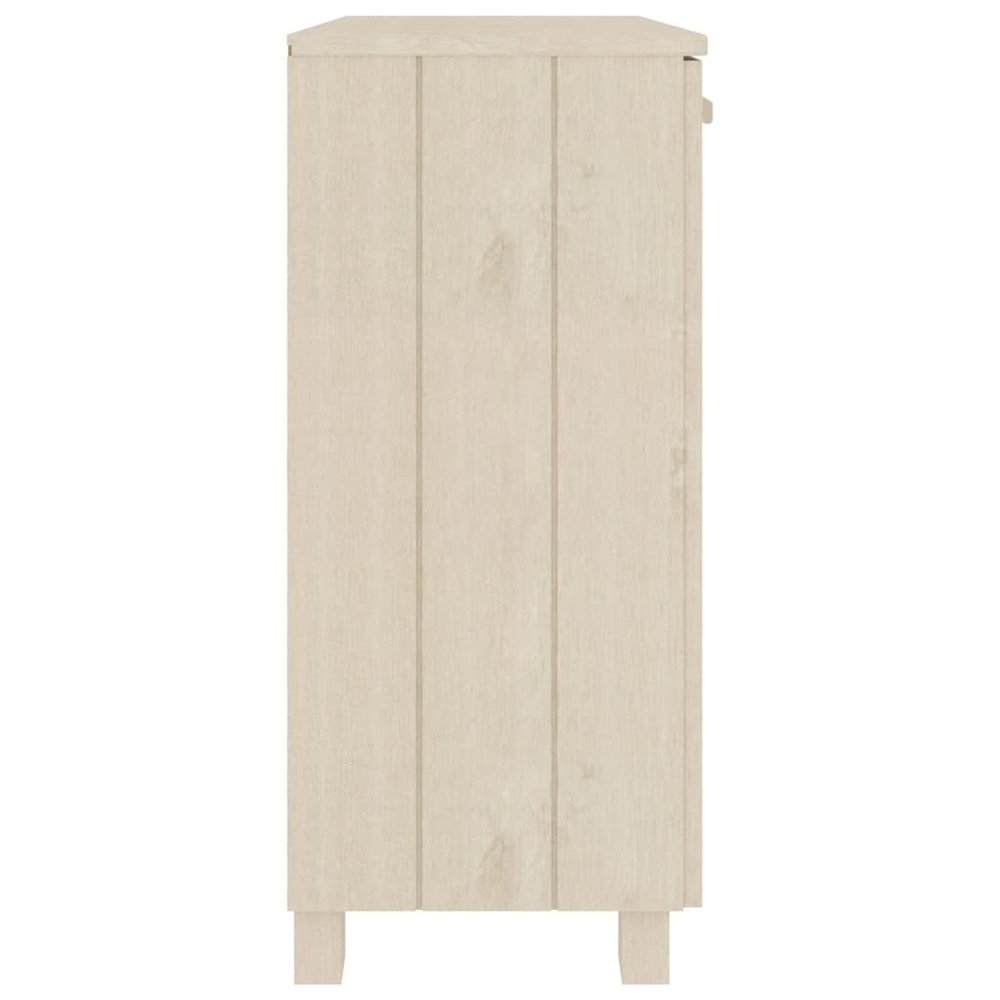 Sideboard Honey Brown Solid Pine Wood, MDF Medium Sideboard. Picture 5