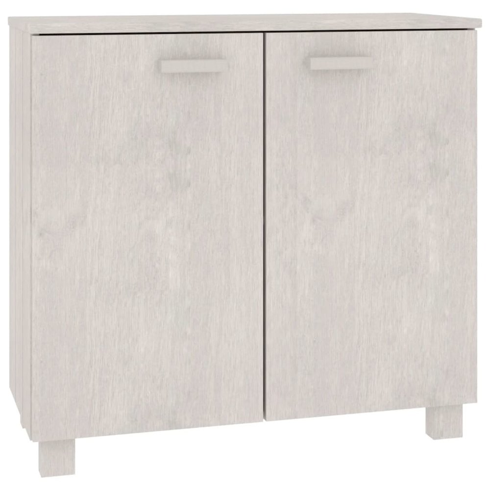 Sideboard HAMAR White 33.5"x13.8"x31.5" Solid Wood Pine. Picture 2