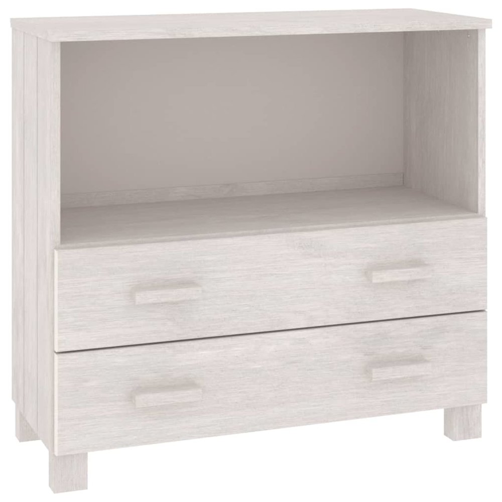 Sideboard White Solid pinewood Compact White Sideboard. Picture 2