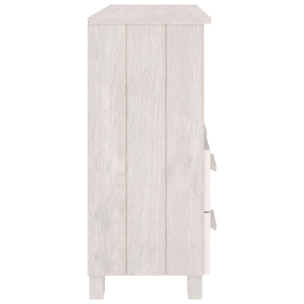 Sideboard White Solid pinewood Compact White Sideboard. Picture 6