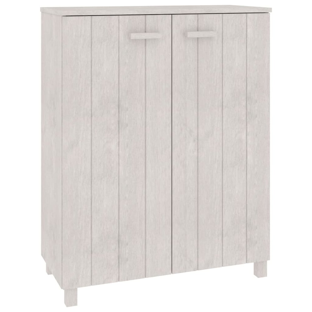 Shoe Cabinet White Solid Pine Wood, MDF Medium Shoe Cabinet. Picture 2