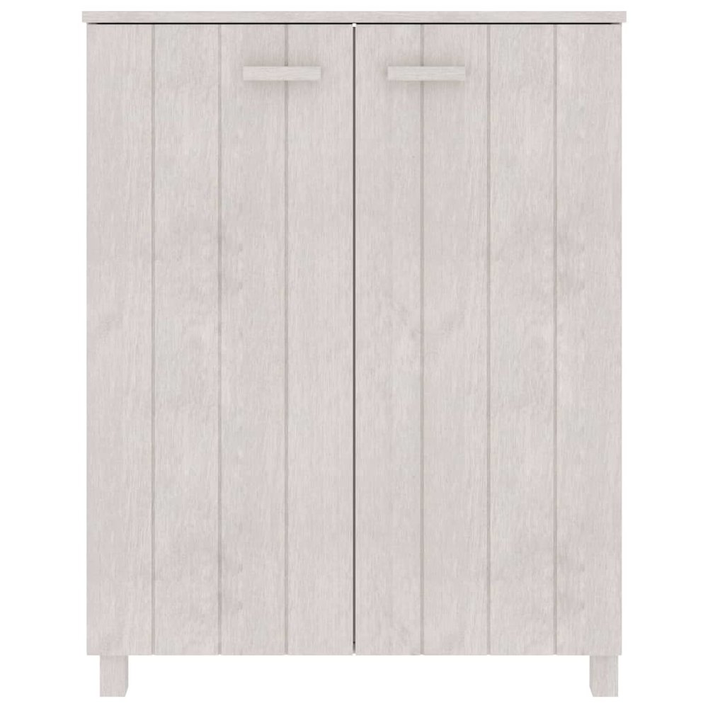 Shoe Cabinet White Solid Pine Wood, MDF Medium Shoe Cabinet. Picture 3