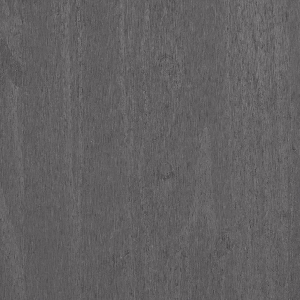 Shoe Cabinet HAMAR Light Gray 33.5"x15.7"x42.5" Solid Wood Pine. Picture 8