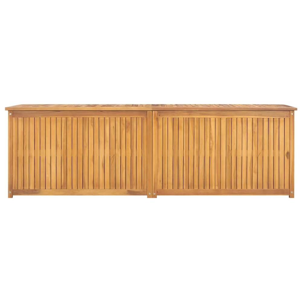 Garden Box Natural Teak Solid Teak Wood 68.9 in x 19.7 in x 21.7 in. Picture 2