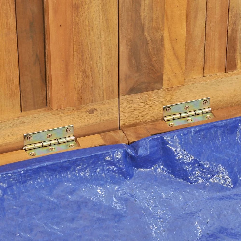 Garden Box Natural Teak Solid Teak Wood 68.9 in x 19.7 in x 21.7 in. Picture 11