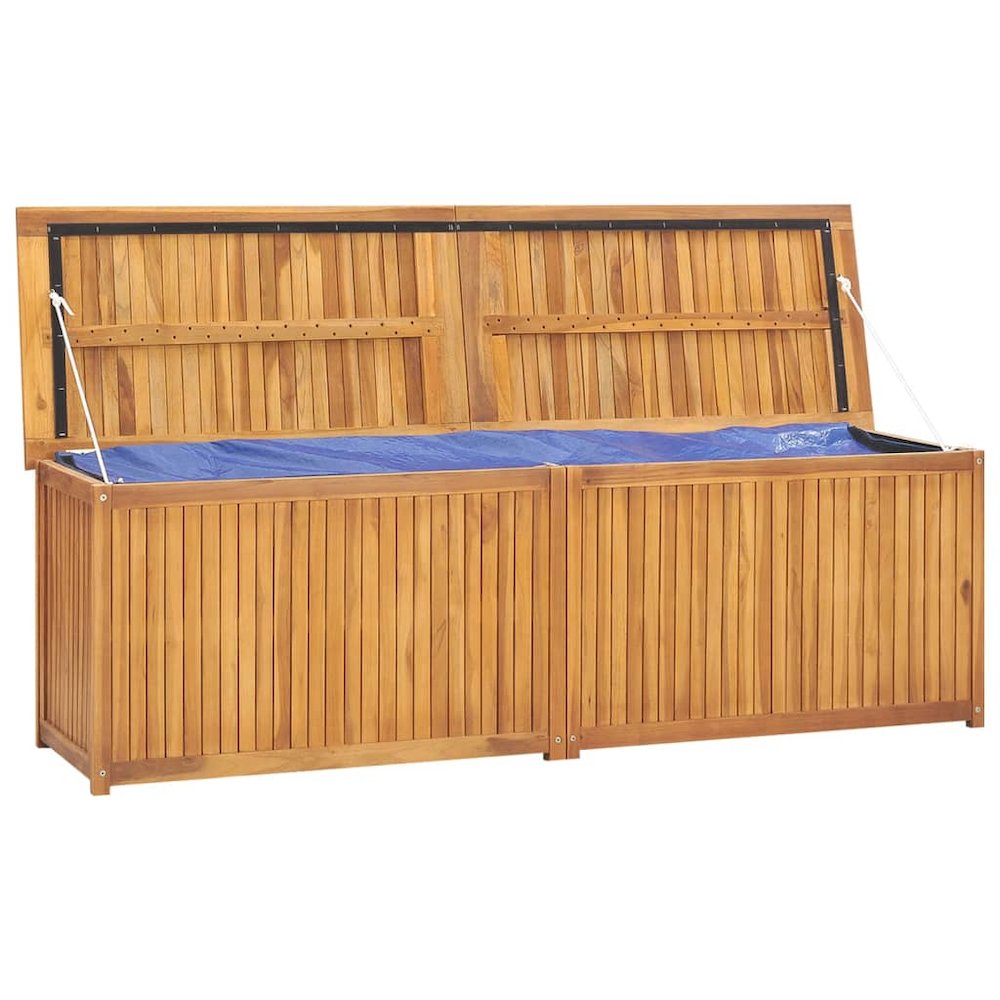 Garden Box Natural Teak Solid Teak Wood 68.9 in x 19.7 in x 21.7 in. Picture 3