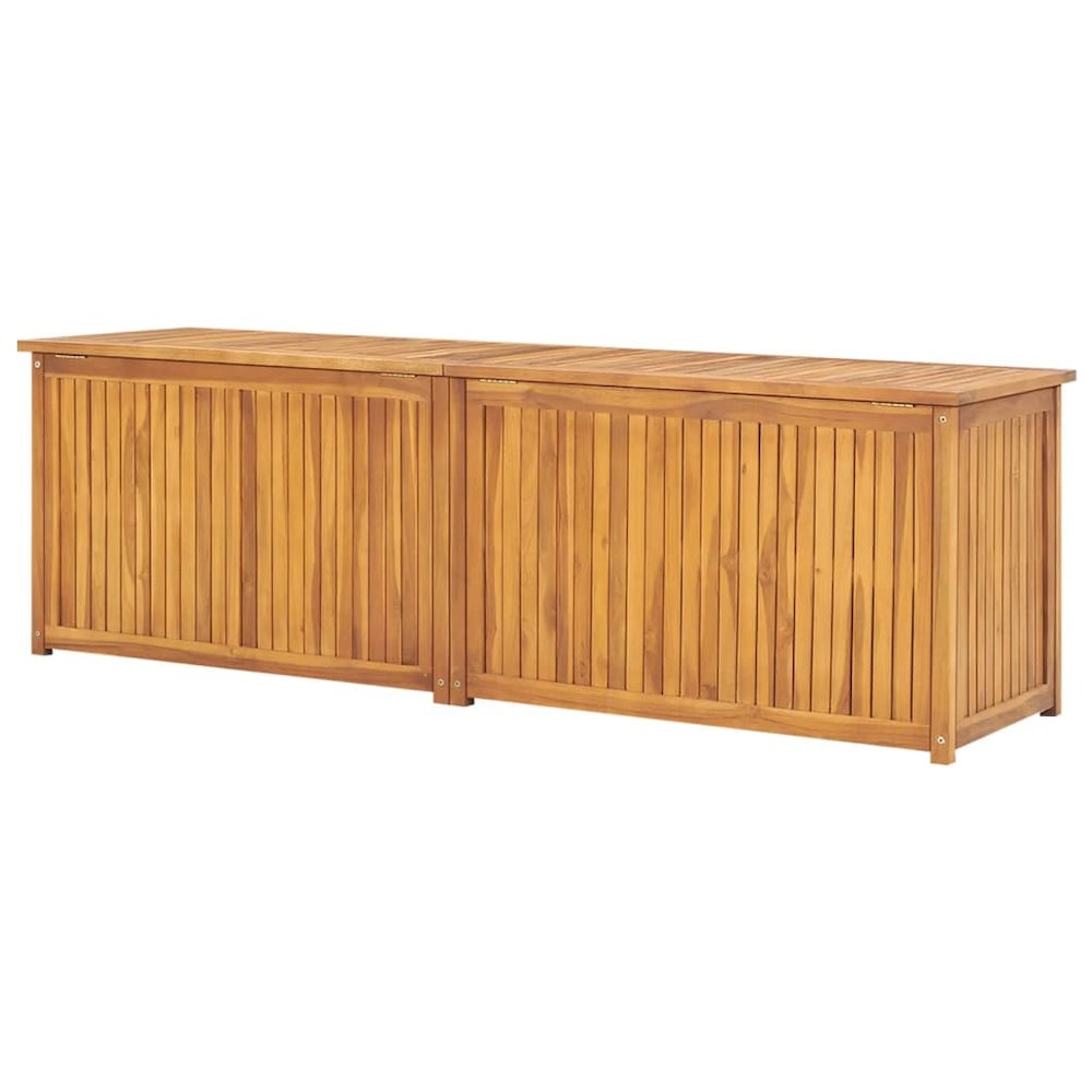 Garden Box Natural Teak Solid Teak Wood 68.9 in x 19.7 in x 21.7 in. Picture 4