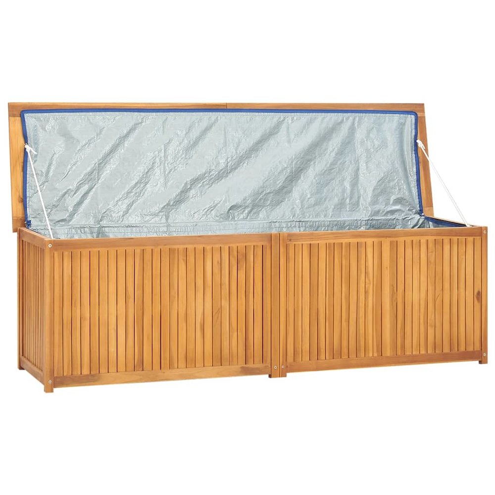 Garden Box Natural Teak Solid Teak Wood 68.9 in x 19.7 in x 21.7 in. Picture 5