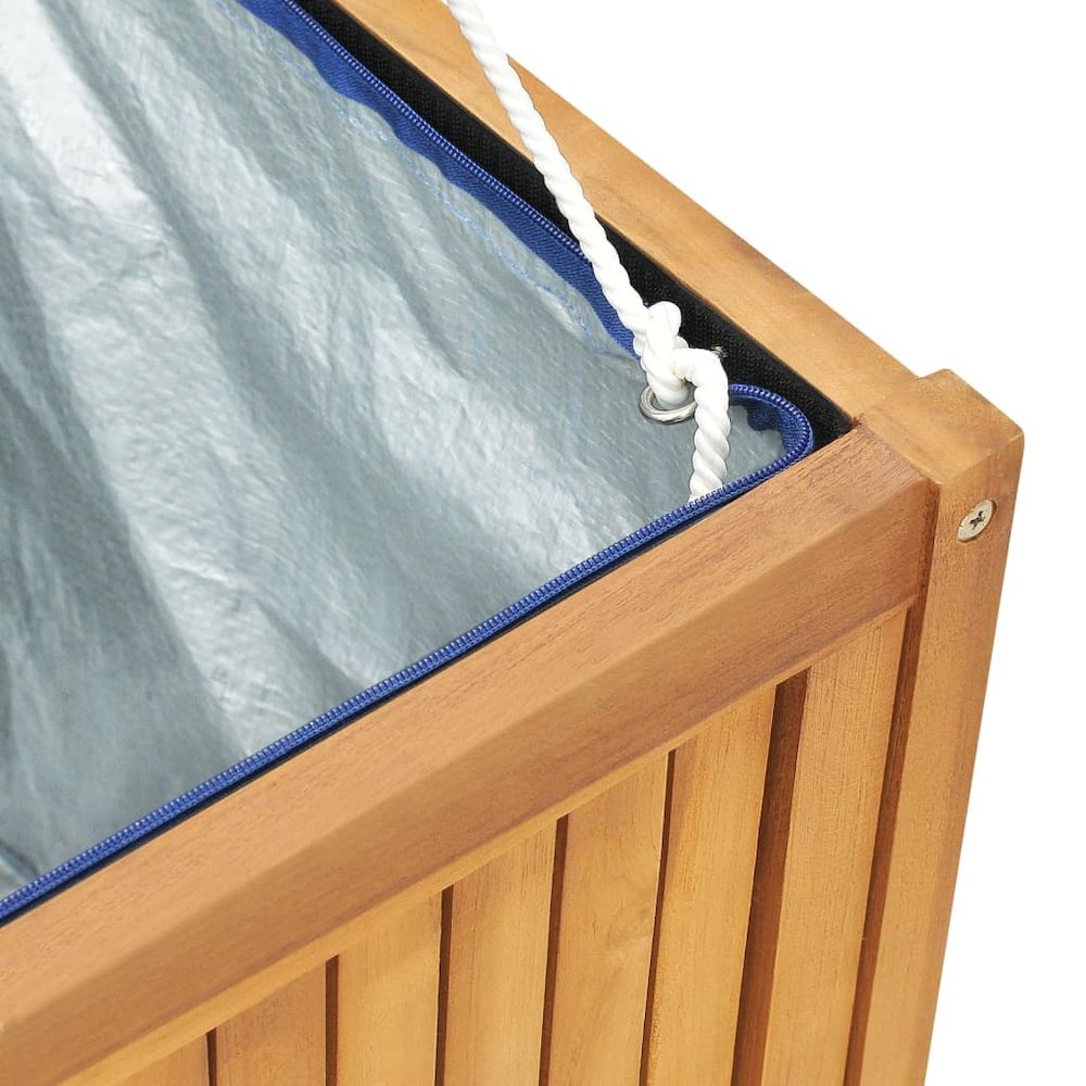 Garden Box Natural Teak Solid Teak Wood 68.9 in x 19.7 in x 21.7 in. Picture 9