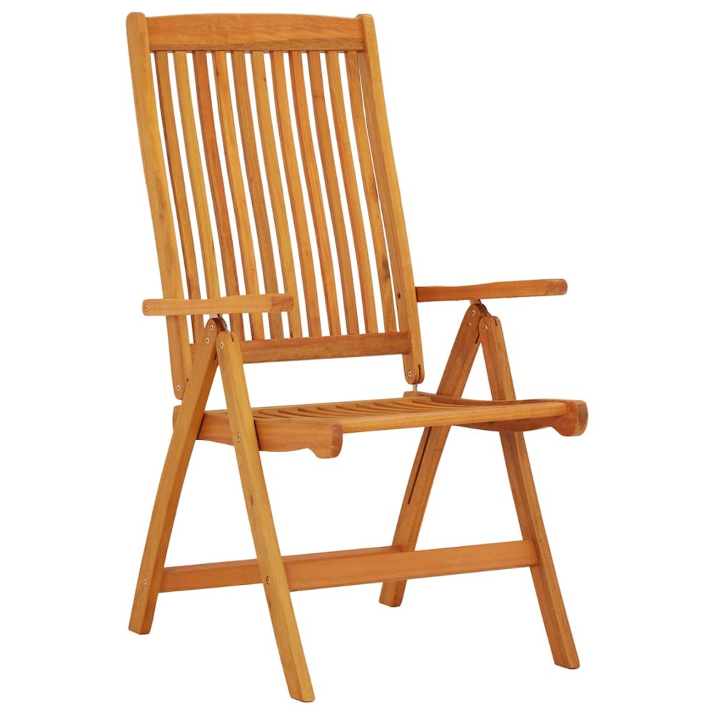 Garden Chair Set of 2 Natural Eucalyptus. Picture 2