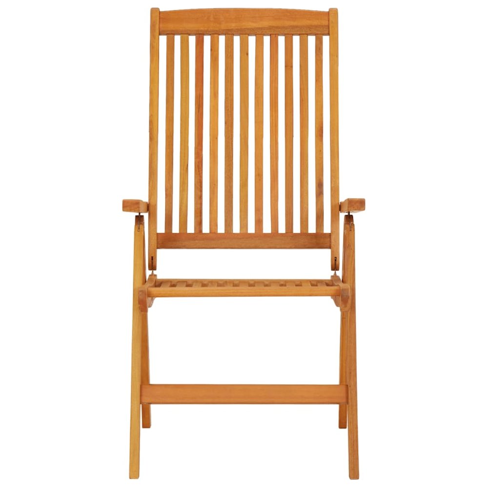 Garden Chair Set of 2 Natural Eucalyptus. Picture 3