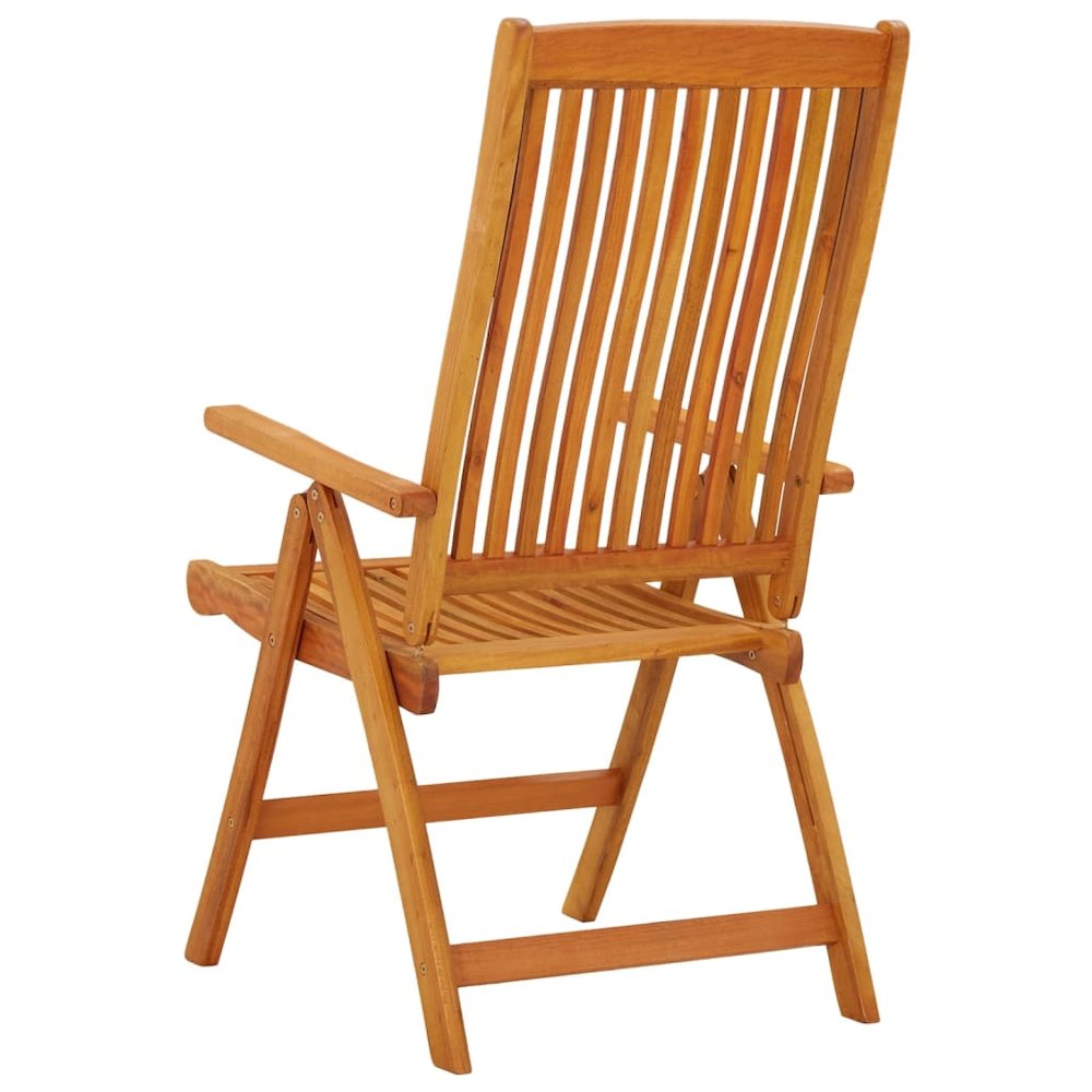 Garden Chair Set of 2 Natural Eucalyptus. Picture 5