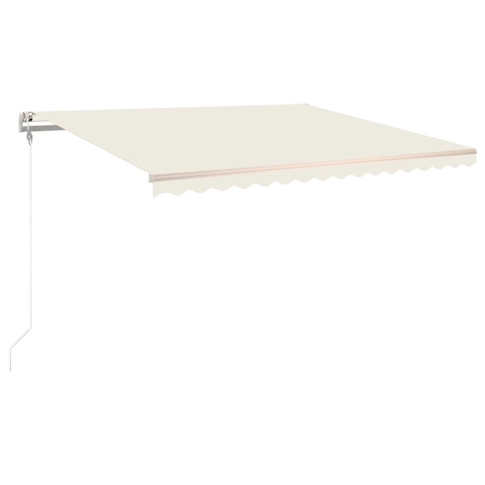 Retractable Awning Cream Powder-coated aluminum 157.5 x 118.1 in. Picture 2