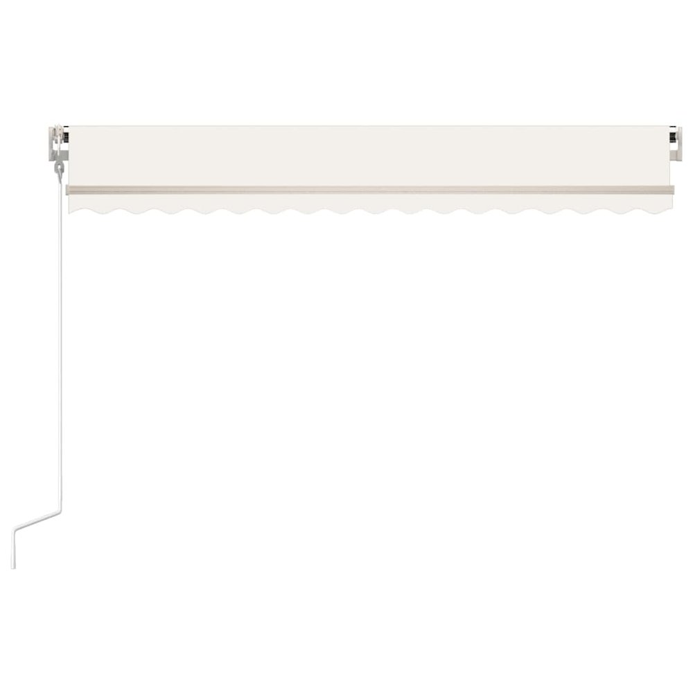 Retractable Awning Cream Powder-coated aluminum 157.5 x 118.1 in. Picture 3