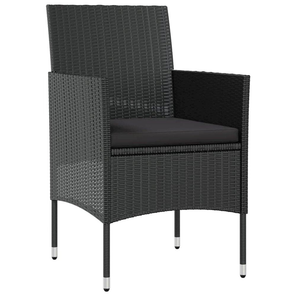 Garden Lounge Set Black. Picture 6