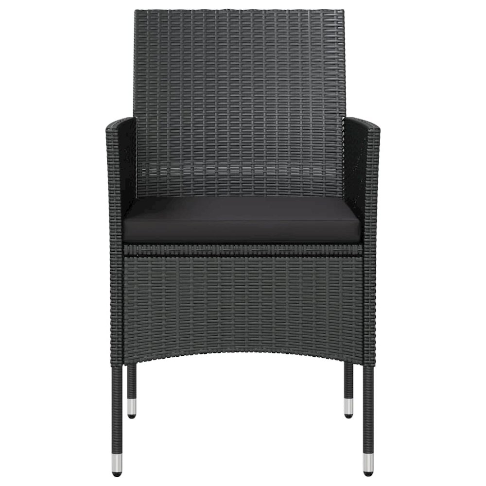 Garden Lounge Set Black. Picture 7