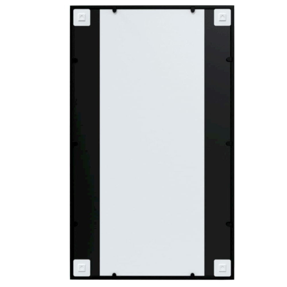 Mirror Black Metal, Glass 39.4x23.6 in Mirror Rectangular. Picture 5