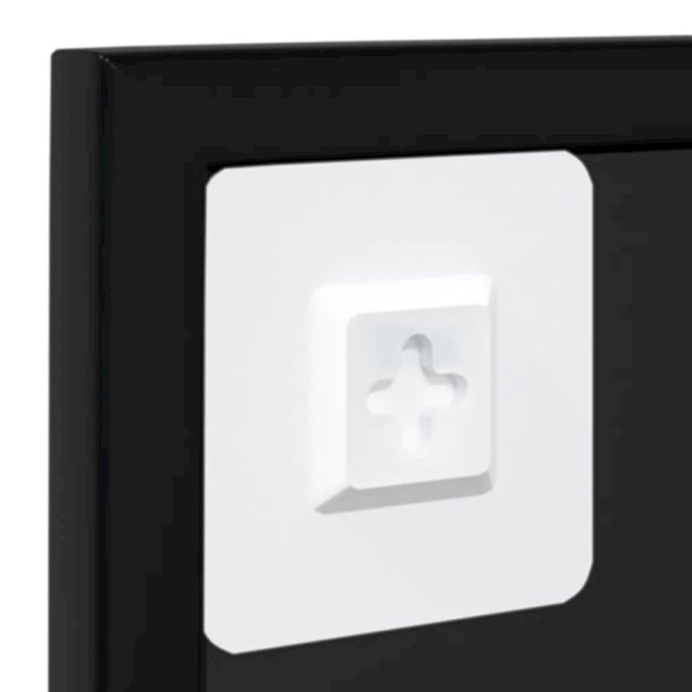 Mirror Black Metal, Glass 39.4x23.6 in Mirror Rectangular. Picture 6