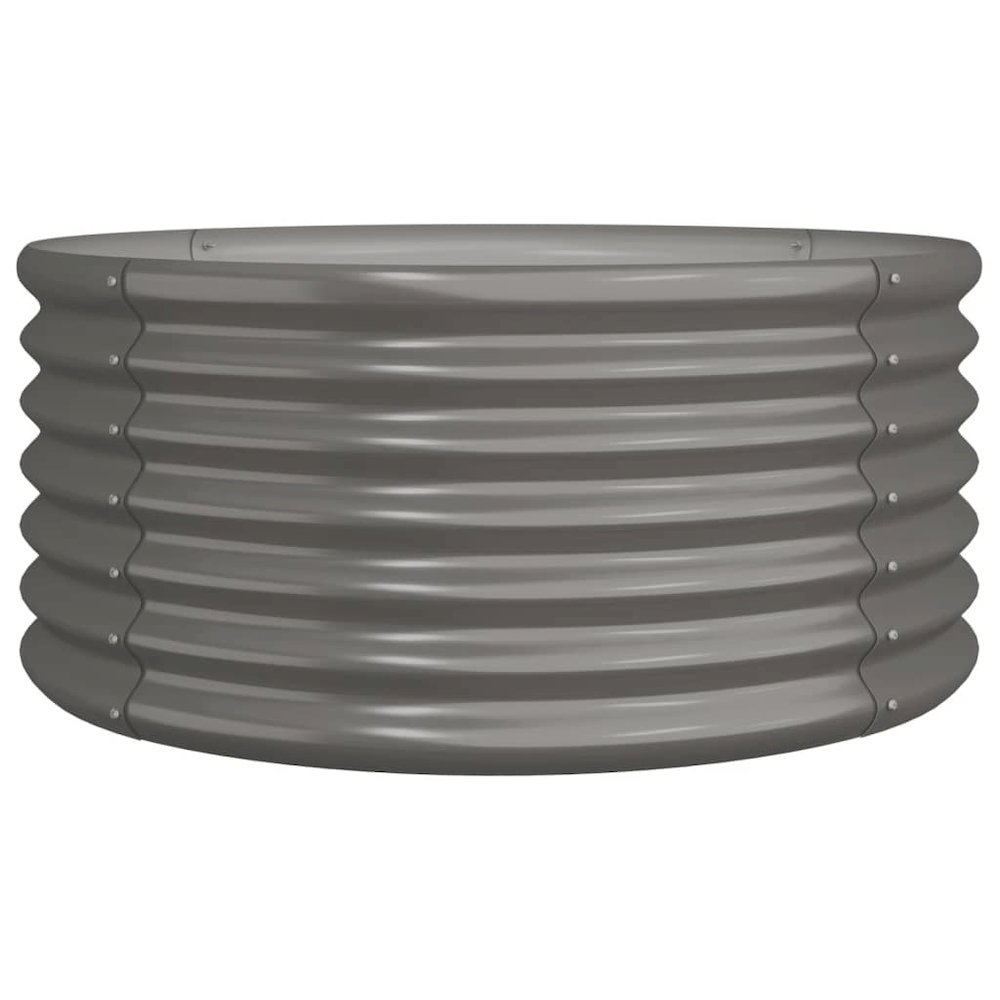 Garden Planter Grey Powder-coated steel Large Garden Planter. Picture 2