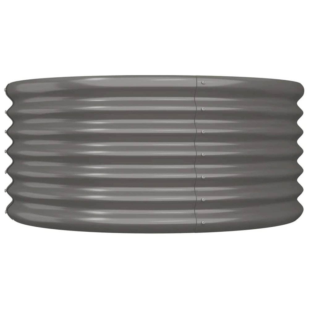 Garden Planter Grey Powder-coated steel Large Garden Planter. Picture 3