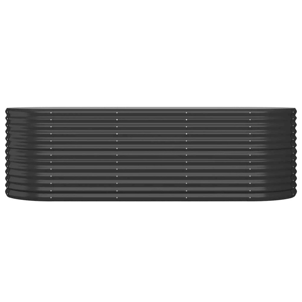 Garden Raised Bed Anthracite Powder-coated steel Large Durable. Picture 3