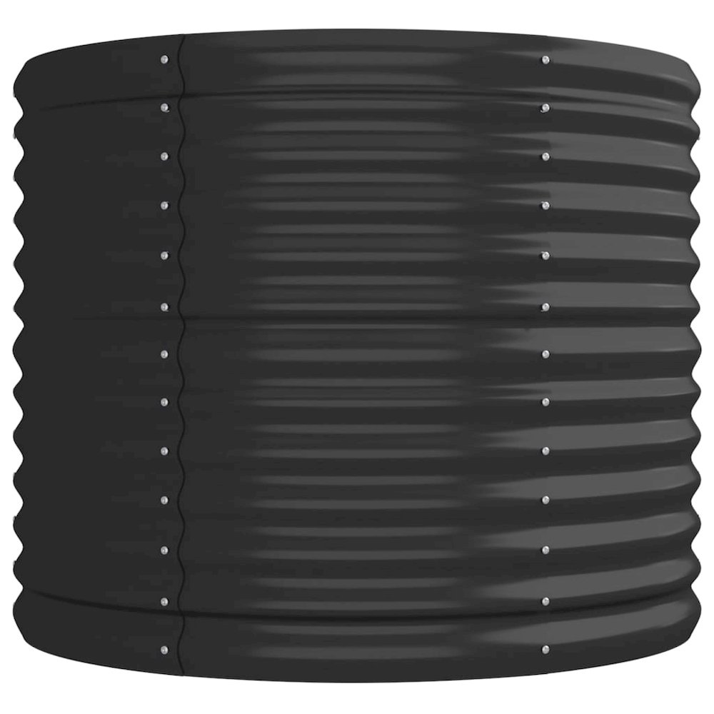 Garden Raised Bed Anthracite Powder-coated steel Large Durable. Picture 4