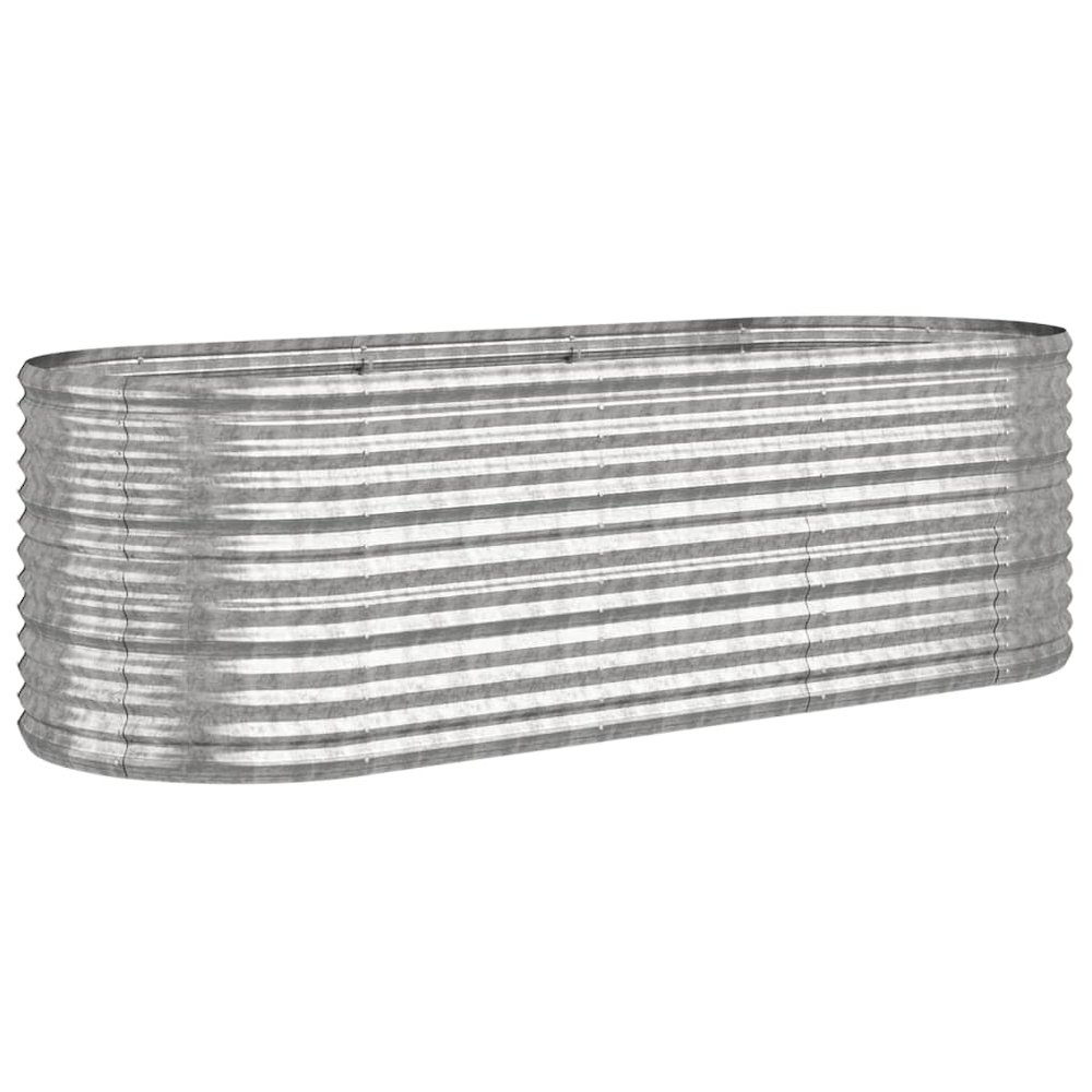 Garden Raised Bed Silver Powder-coated steel Medium Durable. Picture 2