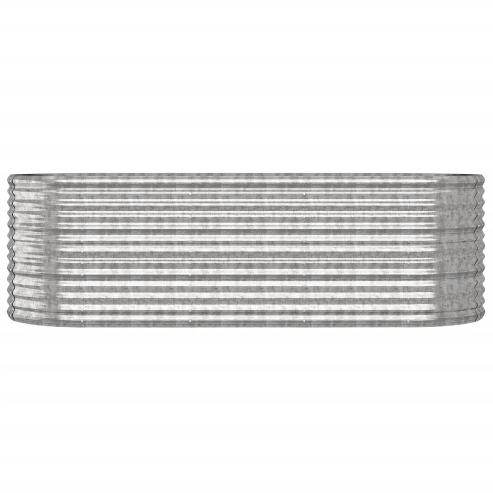 Garden Raised Bed Silver Powder-coated steel Medium Durable. Picture 3
