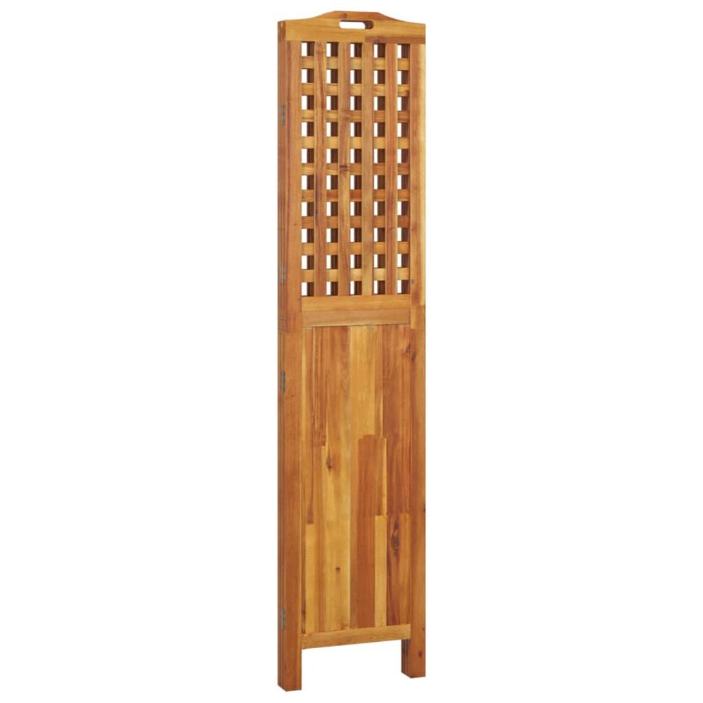 3-Panel Room Divider 47.8"x0.8"x70.9" Solid Wood Acacia. Picture 6