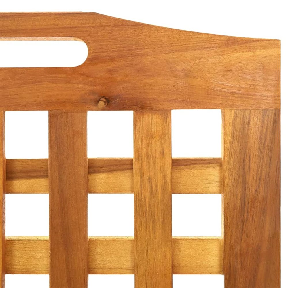 3-Panel Room Divider 47.8"x0.8"x70.9" Solid Wood Acacia. Picture 7