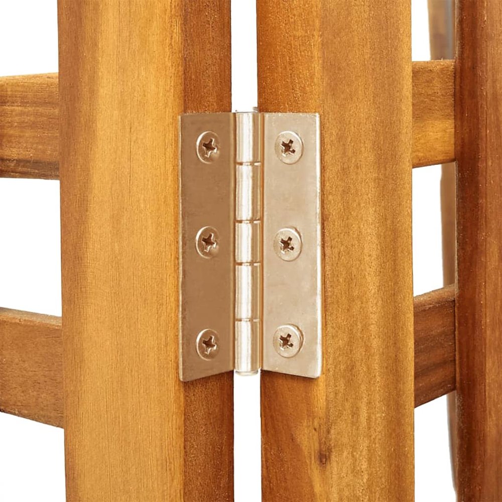4-Panel Room Divider 63.8"x0.8"x70.9" Solid Wood Acacia. Picture 8