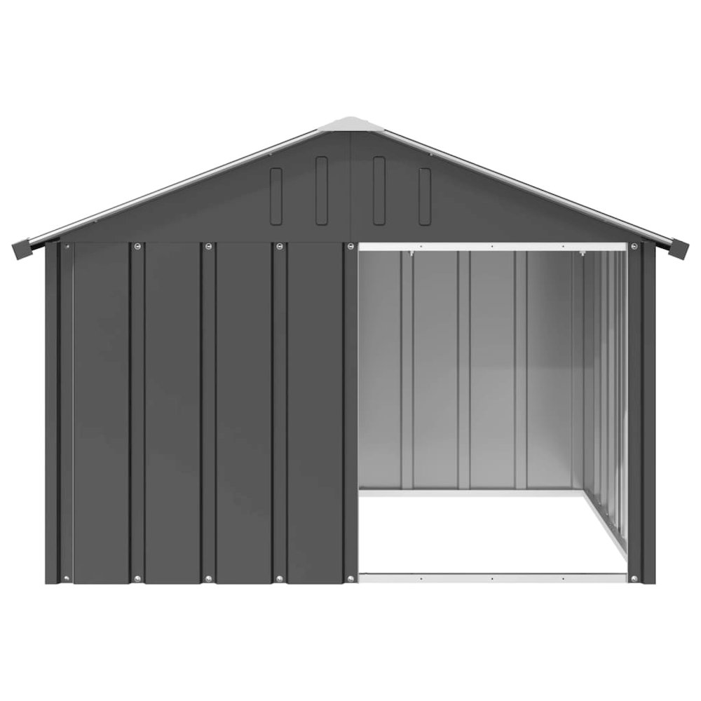 Dog House Anthracite 45.9"x40.6"x32.1" Galvanized Steel. Picture 2